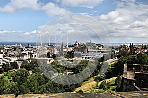 A panoramic view of Edinburgh