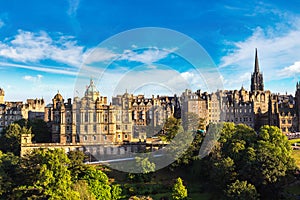 Panoramic view of Edinburgh, Scotland