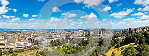 Panoramic view of Edinburgh, Scotland