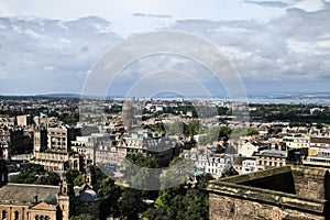 A panoramic view of Edinburgh