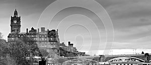 Panoramic view of Edinburgh sky line