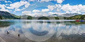 Panoramic view of Eibsee Lake, Bavaria