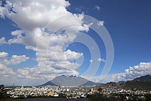 Panoramic view of el cerro de la silla photo