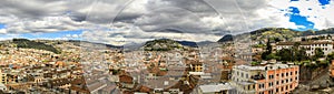 Panoramic View of El Panecillo in Quito, Ecuador, from the Cathedral photo