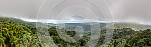 Panoramic view of the El Yunque rainforest