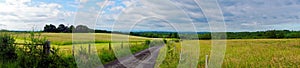 Panoramic View of English Country Lane