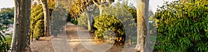 Panoramic view of the entrance to the Can Solei i Ca l'ArnÃÂºs park. Badalona, Barcelona photo