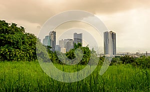 A panoramic view of the ever-expanding Manila skyline