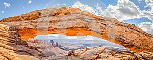 Mesa Arch at sunrise, Canyonlands National Park, Utah, USA photo