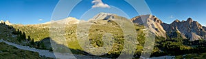 A panoramic view of the Fanes National Park