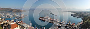 Panoramic view of Fethiye, Turkey in the morning photo