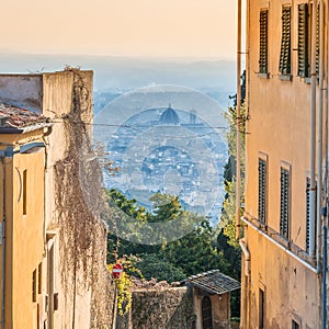 Panoramic view of Florence from Fiesole