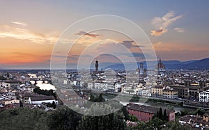 Panoramic view of Florence, italy