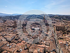 Panoramic view of Florence and the Palazzo Vecchio