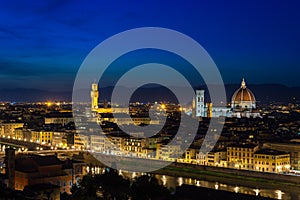 Panoramic view of Florence from Piazzale Michelangelo, Tuscany photo