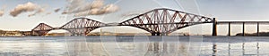 Panoramic view of Forth Rail Bridge