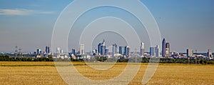 Panoramic view of Frankfurt Skyline
