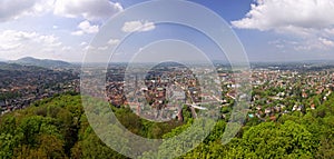 Panoramic view of Freiburg im Breisgau, Germany