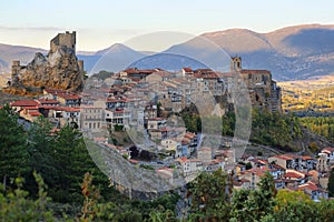 Panoramic view of Frias, Burgos, Spain