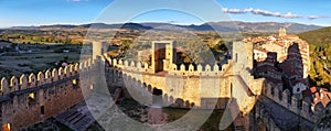 Panoramic view of Frias, Burgos, Spain