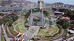 Panoramic view of Friendship Park in the district of Santiago de Surco in the capital of Lima - Peru. photo