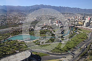 Panoramic view of fundidora park in monterrey, mexico photo