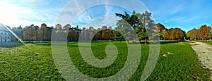 A panoramic view of Garden of the Royal Stables and Pagliere in florence