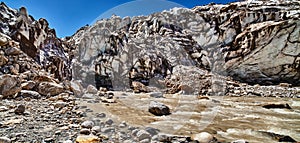 Panoramic view of Gaumukh glacier