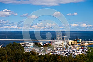 Panoramic view of Gdynia photo