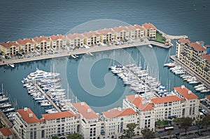 Panoramic view of gibraltar city and surrenders