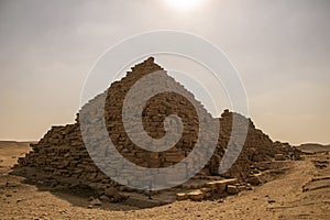 Panoramic view from Giza Desert, Architecture and historical place from Egypt, El Cairo 2018 photo