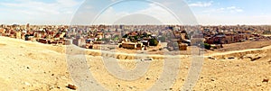 Panoramic view of Giza District in Cairo