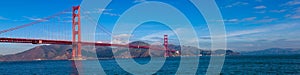 Panoramic View of the Golden Gate Bridge in San Francisco, California