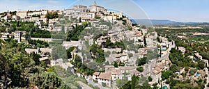 Panoramic view of Gordes in Luberon - Provence - France