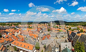 Panoramic view of Goslar, Germany