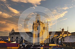 Panoramic view of the Gothic Cathedral of Palencia.