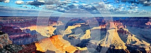 Panoramic view of Grand Canyon