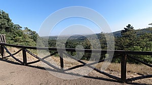 panoramic view of a green valley in Serbia