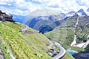 A panoramic view of Grossglockner High Alpine Road