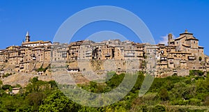 Panoramic view of Grotte di Castro skyline