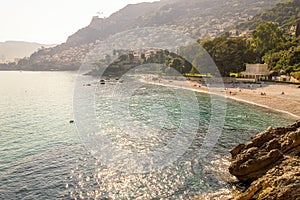 Panoramic view of the Gulf of CabbÃ© in French Riviera