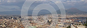 Panoramic view of the gulf of Naples, Italy