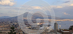 Panoramic view of the gulf of Naples, Italy