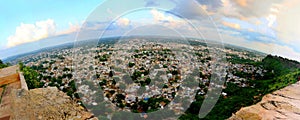 PANORAMIC VIEW OF GWALIOR CITY, MADHYA PRADESH, INDIA