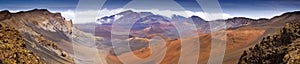 Panoramic View of Haleakala National Park Volcano Crater Summit