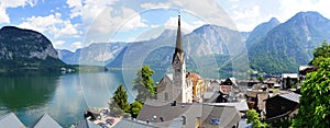 Panoramic view of the Hallstatt, Austria