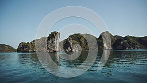 Panoramic View Of Halong Bay Vietnam