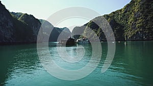 Panoramic View Of Halong Bay Vietnam