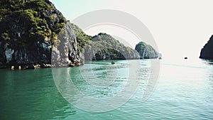 Panoramic View Of Halong Bay Vietnam