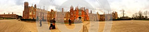 A panoramic view of Hampton Court